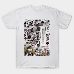 Urban Stickers Graffiti NYC Style Street Tags T-Shirt